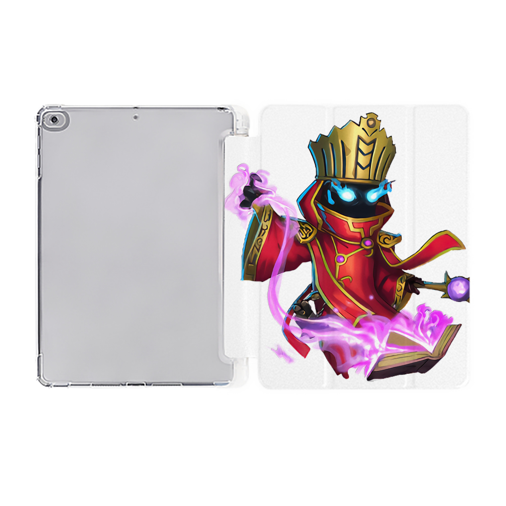（画像用） リーグ・オブ・レジェンド League of Legends LOL IPad ケース ペン収納付き 三つ折りスタンド PUレザー×シリコン 対応機種9.5/10.5/10.9インチ